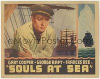 7f0596 SOULS AT SEA Other Company LC 1937 best close up of sailor George Raft by ship, ultra rare!