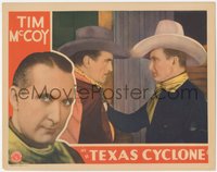 7f0600 TEXAS CYCLONE LC 1932 Tim McCoy in white hat staring down bad Wheeler Oakman, ultra rare!