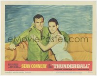 7f0606 THUNDERBALL LC #4 1965 Sean Connery as James Bond & sexy Claudine Auger in life raft!