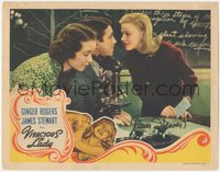 7f0091 VIVACIOUS LADY signed LC 1938 by James Stewart, who's with Ginger Rogers in classroom!