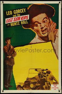 7f1156 LEO GORCEY & THE EAST SIDE KIDS 1sh 1950s cool image of the star and Huntz Hall, ultra rare!