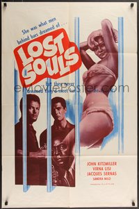 7f1161 LOST SOULS 1sh 1961 Vite perdute, art of sexy Virna Lisi & men with revolvers!