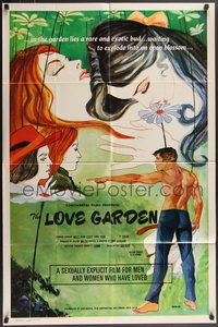 7f1163 LOVE GARDEN 1sh 1971 a sexually explicit film for men and the women who have loved, rare!