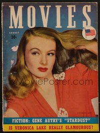 7f0364 MODERN MOVIES magazine August 1942 is sexy Veronica Lake really glamorous in The Glass Key!