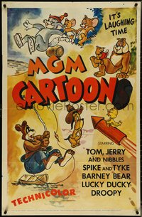 7f1189 MGM CARTOONS 1sh 1955 Tom & Jerry, Droopy, Barney Bear, Lucky Ducky, Tex Avery!