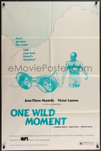 7f1227 ONE WILD MOMENT 1sh 1981 Claude Berri's Un moment d'egarement, Jean-Pierre Marielle!