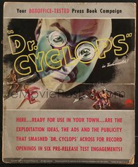 7f0377 DOCTOR CYCLOPS pressbook 1940 Ernest B. Schoedsack, art of mad scientist & tiny people, rare!