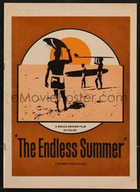 7f0312 ENDLESS SUMMER souvenir program book 1967 Van Hamersveld art, Bruce Brown, surfing!