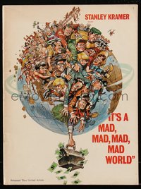 7f0313 IT'S A MAD, MAD, MAD, MAD WORLD souvenir program book 1964 cool art by Jack Davis!