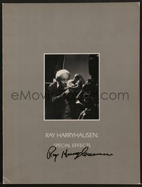 7f0076 RAY HARRYHAUSEN signed promo brochure 1981 highlighting movies where he did special effects!