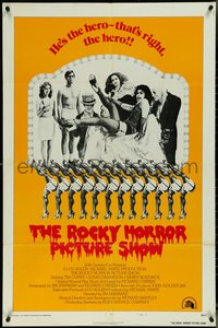 7f1272 ROCKY HORROR PICTURE SHOW style B int'l 1sh 1975 c/u lips image, a different set of jaws!