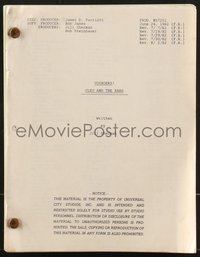 7f0363 VOYAGERS revised draft TV script 1982 designer's personal example w/3 original set drawings!