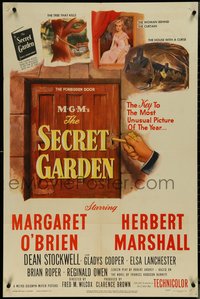 7f1277 SECRET GARDEN 1sh 1949 Margaret O'Brien, Herbert Marshall, Frances Hodgson Burnett's book!