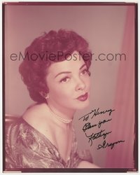 7f0058 KATHRYN GRAYSON signed color 8x10 REPRO photo 1980s great close portrait wearing pearls!