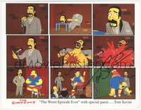 7f0066 TOM SAVINI signed color 9x11 REPRO photo 2000s guest star on The Simpsons Worst Episode Ever!