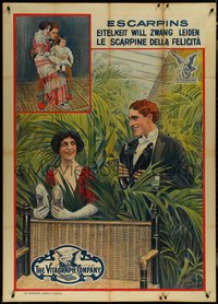 7f0188 PUMPS 39x55 special poster 1913 art of Courtenay Foote & Florence Turner, ultra rare!