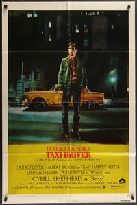 7f1324 TAXI DRIVER 1sh 1976 classic Peellaert art of Robert De Niro, directed by Martin Scorsese!