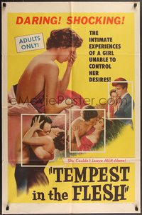 7f1326 TEMPEST IN THE FLESH 1sh 1955 intimate experiences of a girl unable to control her desires!