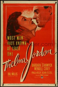 7f1330 THELMA JORDON 1sh 1950 most men have known at least one woman like Barbara Stanwyck!