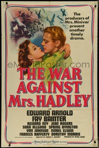 7f1357 WAR AGAINST MRS HADLEY 1sh 1942 Edward Arnold, Fay Bainter, young Van Johnson