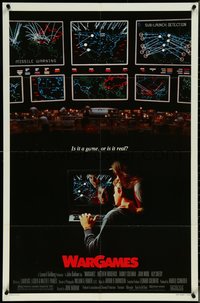 7f1358 WARGAMES 1sh 1983 Matthew Broderick plays video games to start World War III!