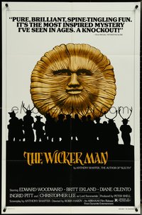 7f1366 WICKER MAN 1sh R1980 Christopher Lee, Britt Ekland, cult horror classic!