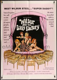 7f1368 WILBUR & THE BABY FACTORY 1sh 1970 sexy photo & artwork montage!