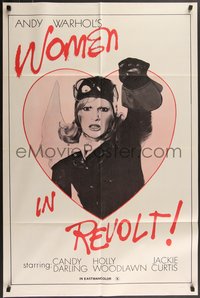 7f1379 WOMEN IN REVOLT 1sh 1972 Andy Warhol's satirical take on Women's Liberation, Candy Darling!