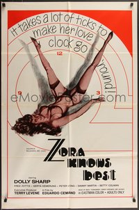 7f1383 ZORA KNOWS BEST 1sh 1968 The Weirdos and the Oddballs, Dolly Sharp, very cool sexy clock art!