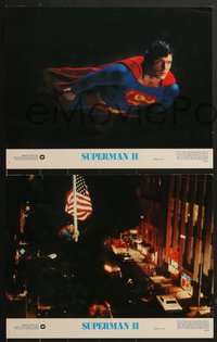 7f0813 SUPERMAN II 8 color 11x14 stills 1981 Christopher Reeve, Margot Kidder, Hackman & Beatty!