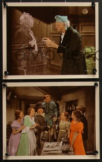 7f1513 CHRISTMAS CAROL 7 color-glos 8x10 stills 1938 Dickens holiday classic, Reginald Owen as Scrooge!