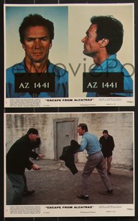 7f1504 ESCAPE FROM ALCATRAZ 8 8x10 mini LCs 1979 Clint Eastwood in famous prison, directed by Don Siegel!