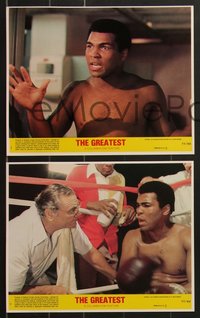 7f1505 GREATEST 8 8x10 mini LCs 1977 great images of heavyweight boxing champ Muhammad Ali!