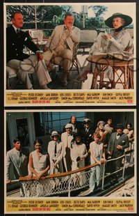 7f0267 DEATH ON THE NILE 7 English LCs 1978 Peter Ustinov, Agatha Christie, different & ultra rare!