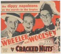 7f1411 CRACKED NUTS herald 1931 great art of comedy duo Bert Wheeler & Robert Woolsey, ultra rare!