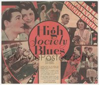 7f1420 HIGH SOCIETY BLUES herald 1930 great images of Janet Gaynor & Charles Farrell, ultra rare!