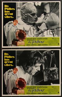 7f0633 ABOMINABLE DR. PHIBES 8 LCs 1971 Vincent Price says love means never having to say you're ugly!