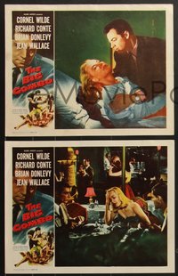 7f0648 BIG COMBO 8 LCs 1955 Cornel Wilde, Jean Wallace, Richard Conte, Van Cleef, classic film noir!