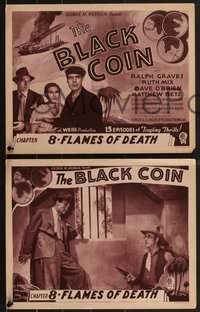 7f0848 BLACK COIN 5 chapter 8 LCs 1936 Ralph Graves adventure serial, Flames of Death!