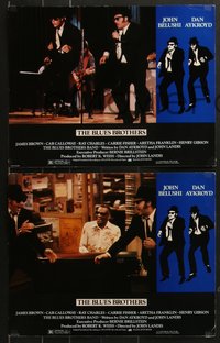 7f0662 BLUES BROTHERS 8 LCs 1980 John Belushi & Dan Aykroyd, Carrie Fisher, Ray Charles, Calloway!