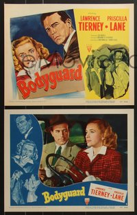 7f0664 BODYGUARD 8 LCs 1948 great images of Lawrence Tierney & Priscilla Lane, cool film noir!