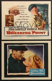 7f0673 BREAKING POINT 8 LCs 1950 John Garfield, Patricia Neal, Ernest Hemingway, Michael Curtiz noir!