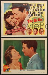 7f0674 BRIBE 8 LCs 1949 Robert Taylor, sexy Ava Gardner, Charles Laughton, Vincent Price, Hodiak!