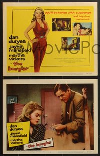 7f0675 BURGLAR 8 LCs 1957 Dan Duryea, sexy blonde Jayne Mansfield, Martha Vickers!