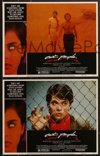 7f0684 CAT PEOPLE 8 LCs 1982 sexy Nastassja Kinski is something less than human, Malcolm McDowell!