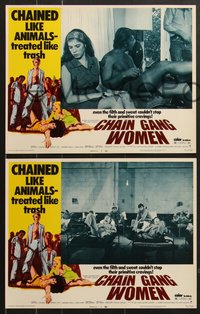 7f0686 CHAIN GANG WOMEN 7 LCs 1971 even filth & sweat couldn't stop their primitive cravings!