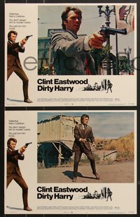 7f0706 DIRTY HARRY 8 LCs 1971 great images of Clint Eastwood, Don Siegel crime classic!