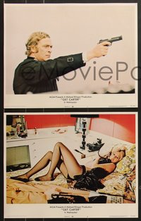 7f0721 GET CARTER 8 LCs 1971 great images of Michael Caine in action, sexy Britt Ekland!