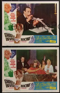 7f0722 GHOST IN THE INVISIBLE BIKINI 8 LCs 1966 Boris Karloff + sexy girls & wacky horror images!