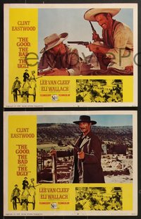 7f0835 GOOD, THE BAD & THE UGLY 7 LCs 1968 Clint Eastwood, Van Cleef, Eli Wallach, Leone classic!